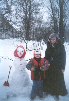 Володя с мамой. Январь 2001г.